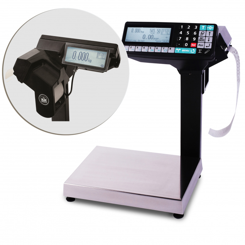 Весы-регистратор с печатью этикетки МАССА МК-15.2-R2P-10